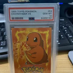 1999 Topps Pokemon T.V. Charmander #4 PSA 10 Gem Mint - Image 4