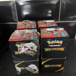 Pokemon TCG Mega Evolution Half Booster Box not SEALED (18 packs) in hand ⚡ - Image 1