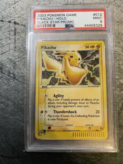 Pokemon TCG: PIKACHU 2003 Black Star Promo #12 Holo - PSA 9 MINT - Image 1