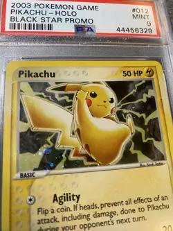 Pokemon TCG: PIKACHU 2003 Black Star Promo #12 Holo - PSA 9 MINT - Image 3