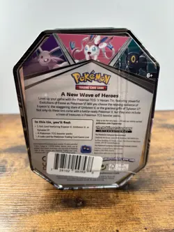 Pokemon TCG V Heroes Collector's Tin Espeon V 4 Booster Packs Sealed NEW - Image 3