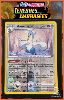 Carte Pokemon Lakmecygne 149/189 Rare Reverse EB03 Tenebres Embrasees FR - Image 1