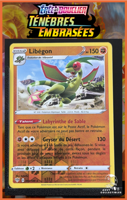 Carte Pokemon Libegon 091/189 Rare Reverse EB03 Tenebres Embrasees FR - Image 1