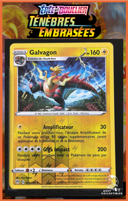 Carte Pokemon Galvagon 065/189 Rare Reverse EB03 Tenebres Embrasees FR - Image 1