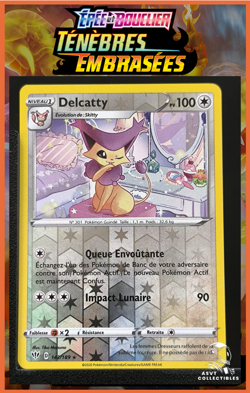 Carte Pokemon Delcatty 142/189 Rare Reverse EB03 Tenebres Embrasees FR - Image 1