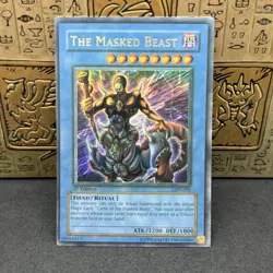 Yugioh The Masked Beast LON-001 Ultra Rare 1st Edition FADED NM - Image 1