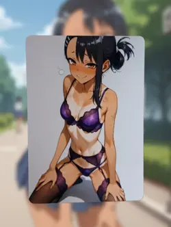 Hayase Nagatoro Don't Toy With Me, Miss Nagatoro Anime Waifu Sexy Hentai Card - Image 1