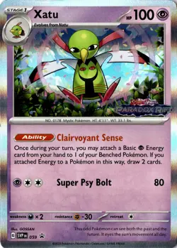 Xatu - 059 (Prerelease) Rare SV: Scarlet & Violet Promo Cards 059 NM - Image 1
