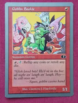 Magic The Gathering UNGLUED GOBLIN BOOKIE red card MTG - Image 1