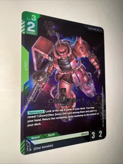Char's Zaku II Foil - ST03-006 LR NM - Gundam TCG Card Game CCG English - Image 2