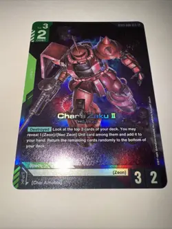 Char's Zaku II Foil - ST03-006 LR NM - Gundam TCG Card Game CCG English - Image 4