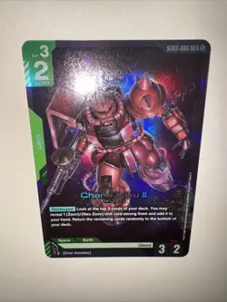Char's Zaku II Foil - ST03-006 LR NM - Gundam TCG Card Game CCG English - Image 5