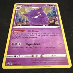 Pokemon Promo Card - Gengar SWSH052 SWSH: Sword & Shield Promo Cards Holo NM - Image 2