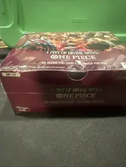 ONE PIECE CARD GAME: A FIST OF DIVINE SPEED OP11 Booster Sealed Light Box Damage - Image 2