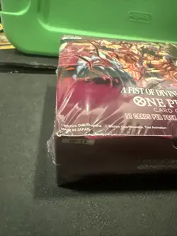 ONE PIECE CARD GAME: A FIST OF DIVINE SPEED OP11 Booster Sealed Light Box Damage - Image 3