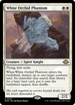 White Orchid Phantom Modern Horizons 3 NM MTG - Image 1