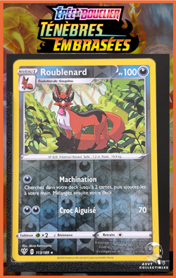 Carte Pokemon Roublenard 113/189 Rare Reverse EB03 Tenebres Embrasees FR - Image 1