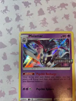 Pokemon MALAMAR SM117 (Stamped Prerelease Promo) Forbidden Light - Image 3