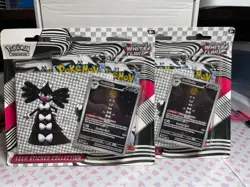 Pokemon TCG Scarlet Violet White Flare 3Pk Blister Tech Sticker Collection Lot 2 - Image 1