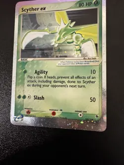 Pokemon TCG Scyther ex Holo Rare EX Ruby & Sapphire 102/109 LP - Image 1
