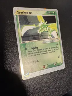 Pokemon TCG Scyther ex Holo Rare EX Ruby & Sapphire 102/109 LP - Image 2