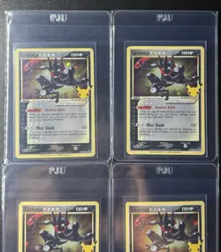 4X Gold Star Greninja SWSH144 Black Star Promo Celebrations ETB Pokemon 25th NM! - Image 2