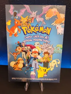 Pokemon TV Checklist Topps 1st Edition Blue Logo NM - Image 1