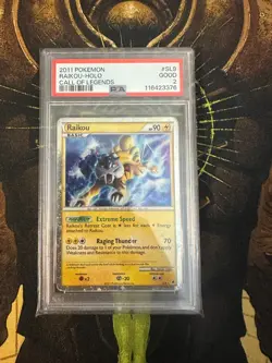 Pokemon Raikou SL9 Call of Legends PSA 2 - Image 1