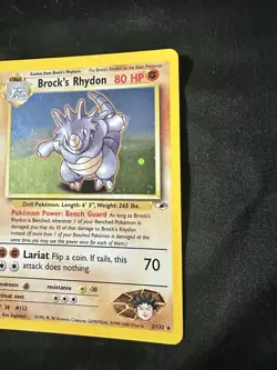 Brock’s Rhydon Holo - 2/132 - Gym Challenge - WOTC 2000 Vintage Pokemon Card - Image 2