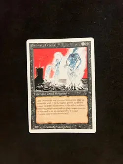 ANIMATE DEAD [Revised] Magic MTG Cards HP (front side is good) - Image 1