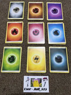 45x Pokemon Energy Cards (5 Of Each Type) - 2017 - Image 1