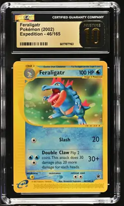 CGC 10 PRISTINE Feraligatr 2002 Expedition 46/165 Pokemon Card - Image 1