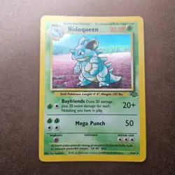 Nidoqueen 7/64 Pokemon Jungle Holo Rare Card - HP - Image 1