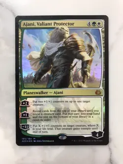 Ajani Valiant Protector Foil MTG Magic the Gathering Card NM Mint Aether AER - Image 1