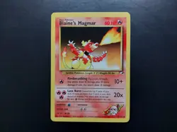 Pokemon - Blaine's Magmar 37/132 Uncommon Gym Heroes - Image 1