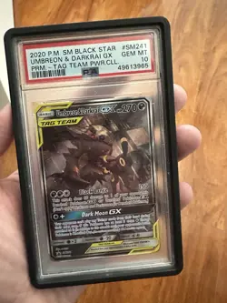 Pokemon Umbreon & Darkrai GX Tag Team Powers Collection Promo #SM241 PSA 10 - Image 1