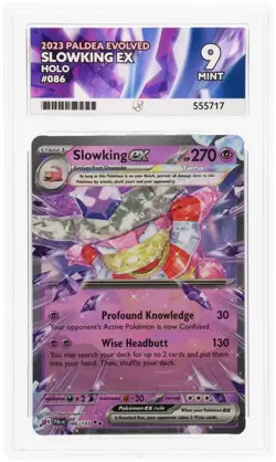ACE 9 Slowking ex 086/193 2023 Paldea Evolved EN Holo Graded ACE Label Pokemon - Image 1