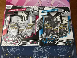 Pokemon TCG Black Bolt White Flare Binder Collection Sealed New (2) SHIPS FAST - Image 1