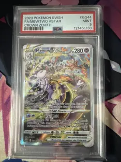 Pokemon TCG: Mewtwo VSTAR GG44/GG70 PSA 9 Crown Zenith - Image 1