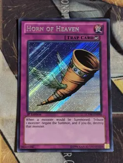 Yugioh! Horn of Heaven - LCYW-EN090 - Secret Rare - 1st Edition NM 2201 - Image 1