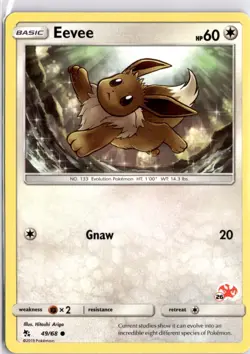 Eevee 49/68 Charizard Stamped Battle Academy 049/068 Pokemon Card TCG - Image 1