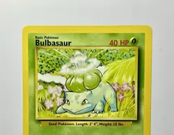 Bulbasaur 44/102 (LP) Common Base Set Unlimited 1996 WOTC Pokemon Card - Image 3