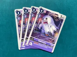 Bakemon BT15-073 Playset Exceed Apocalypse Digimon Card x4 - Image 1