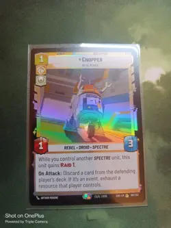 Chopper 188/252 Foil Rare Star Wars Unlimited Card SOR - Image 1