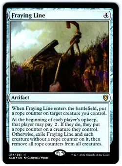 MTG Fraying Line 314 Foil Commander Legends: Battle of Baldur's Gate - Image 1