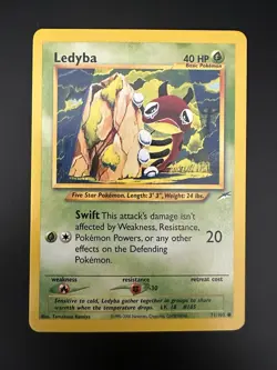 Ledyba 71/105 Pokemon TCG Neo Destiny Unlimited - LP - Image 1