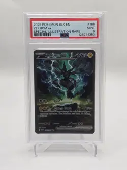Pokemon Zekrom ex 166/086 Sv: Black Bolt SIR PSA 9 Special Illustration Rare - Image 1