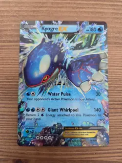 2015 Pokemon Kyogre EX Primal Clash Ultra Rare 54/160 - Image 1