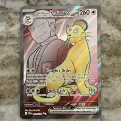 Pokemon TCG Team Rockets Persian EX Full Art 219/182 Destined Rivals Ultra Rare - Image 1