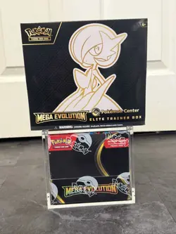 Pokemon Center Mega ETB & Normal & ENHANCED Mega Evolution Booster Box W/Acrylic - Image 2